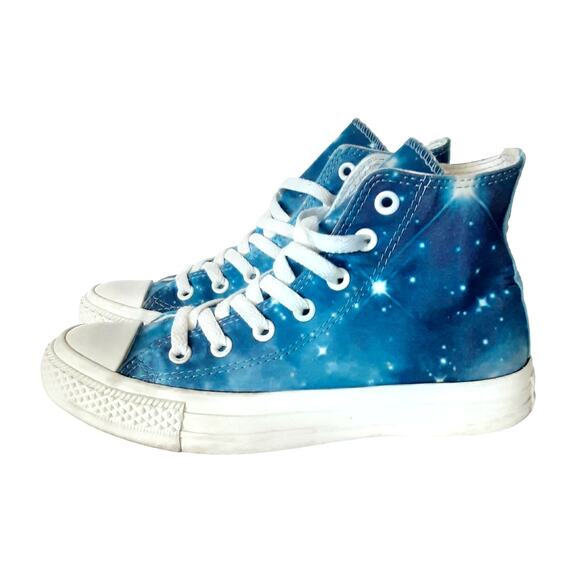 Converse Chuck Taylor All Star High Top Galaxy Print “MiYear” Star Sneakers 4.5W - Picture 3 of 10